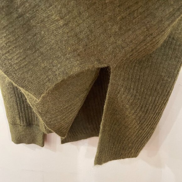 New Madewell Alpaca Blend Sweater Olive Small $110 - Picture 5 of 9